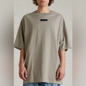 Fear of God ESSENTIALS Heather Gray T-Shirt mens Large like new!